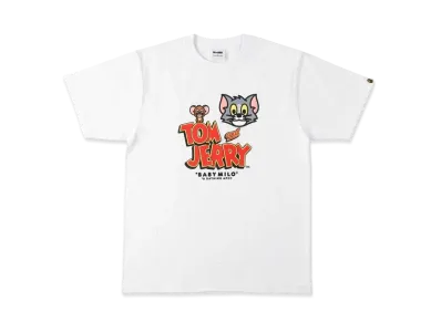 A BATHING APE / TOM AND JERRY BABY MILO TEE 1 "White"