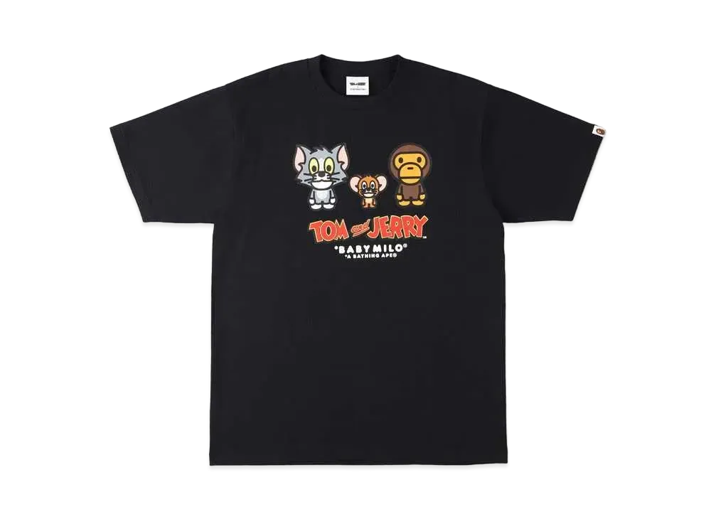 A BATHING APE / TOM AND JERRY BABY MILO TEE 2 "Black"