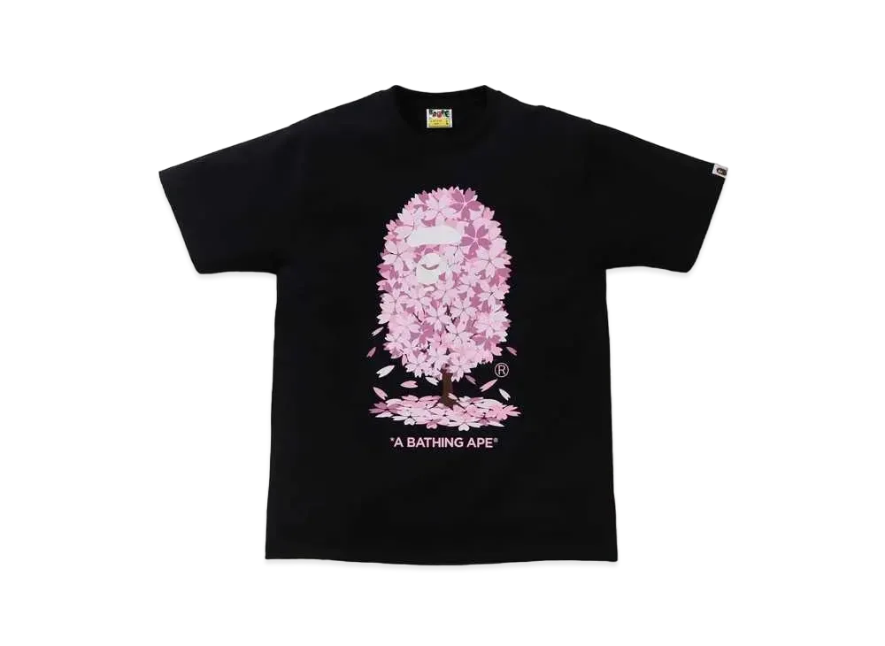 A BATHING APE / SAKURA TEE "Black"