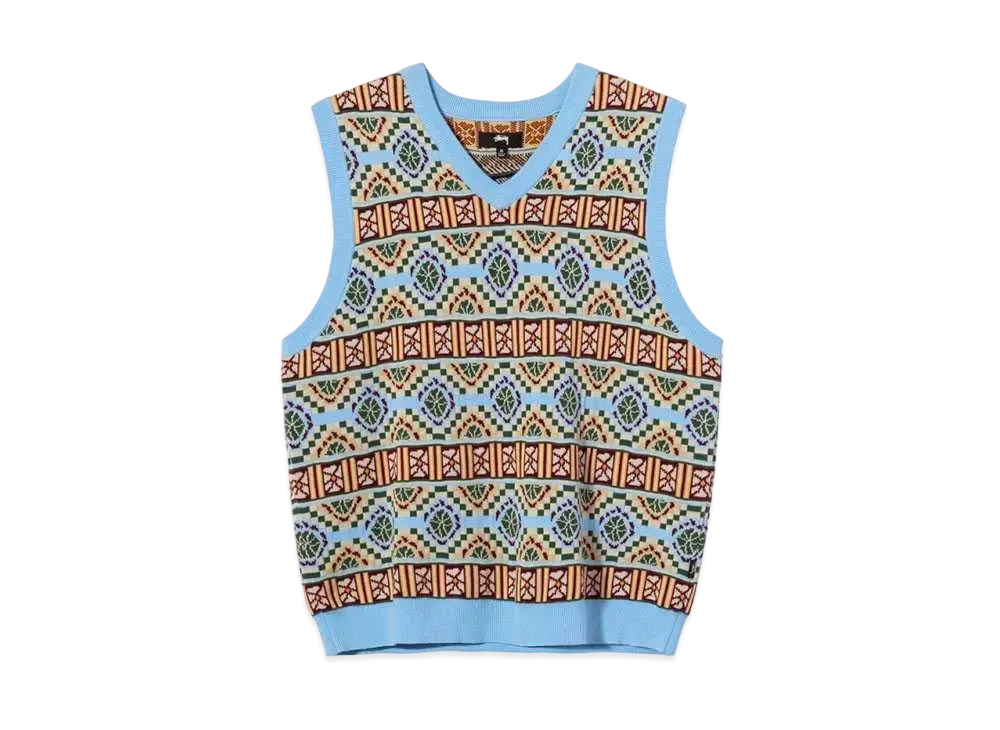 Stussy GIZA SWEATER VEST "Blue"