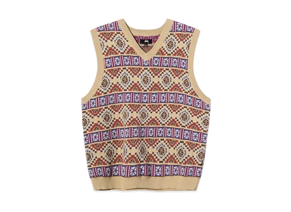 Stussy GIZA SWEATER VEST "Beige"