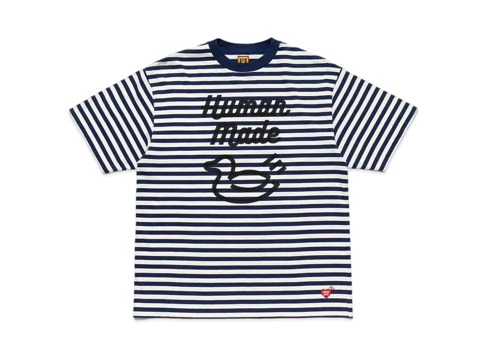 HUMAN MADE BORDER T-SHIRT "Navy"