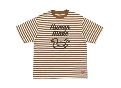 HUMAN MADE BORDER T-SHIRT "Brown"