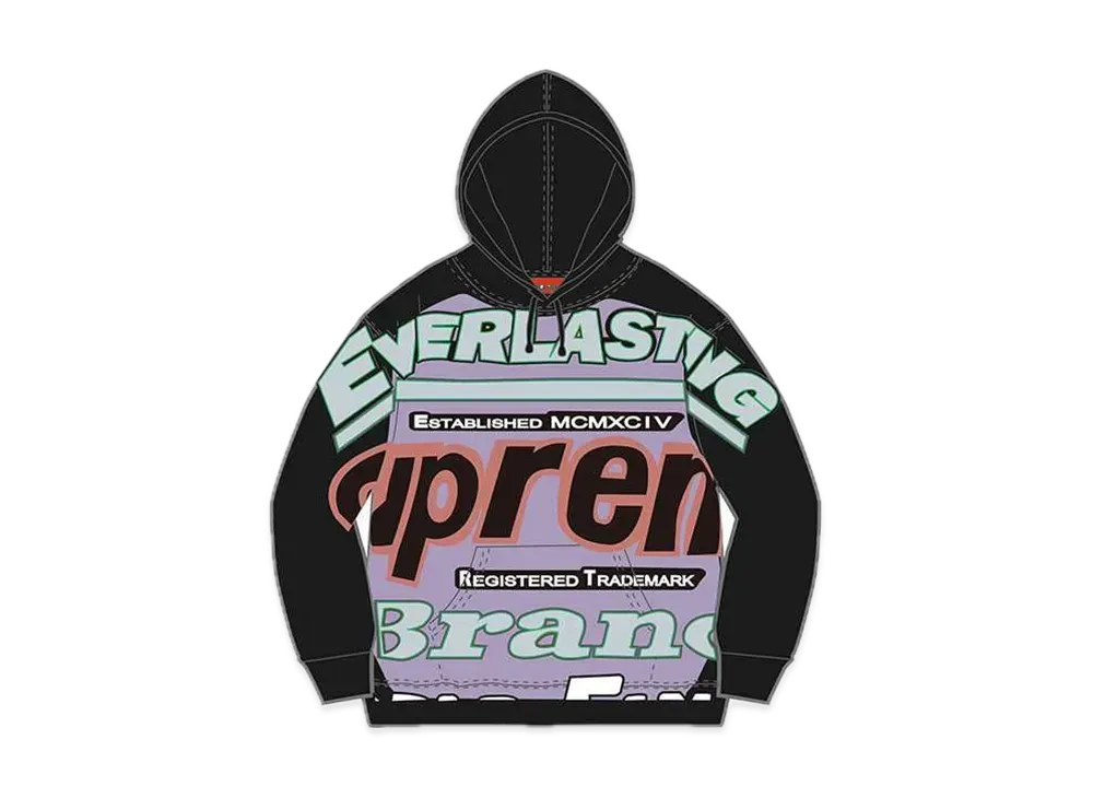 Supreme Everlasting Hooded Sweatshirt "Black"