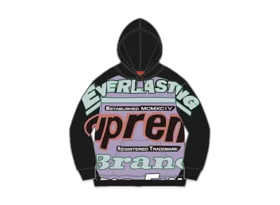 Supreme Everlasting Hooded Sweatshirt "Black"