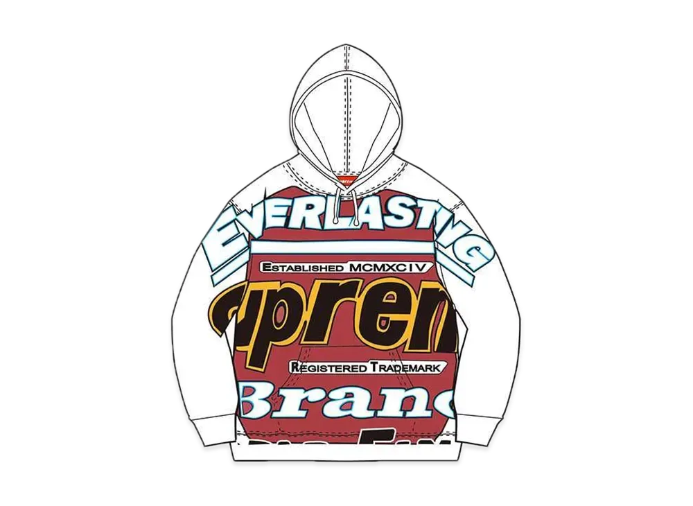 Supreme Everlasting Hooded Sweatshirt "White"