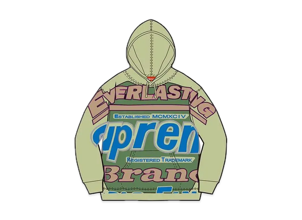 Supreme Everlasting Hooded Sweatshirt "Green"