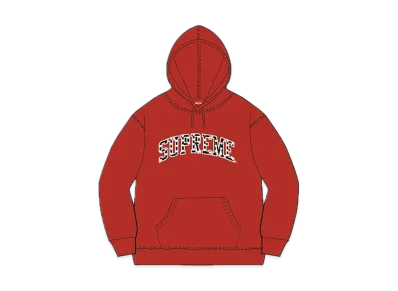Supreme Hearts Arc Hooded Sweatshirt "Red" (21SS)