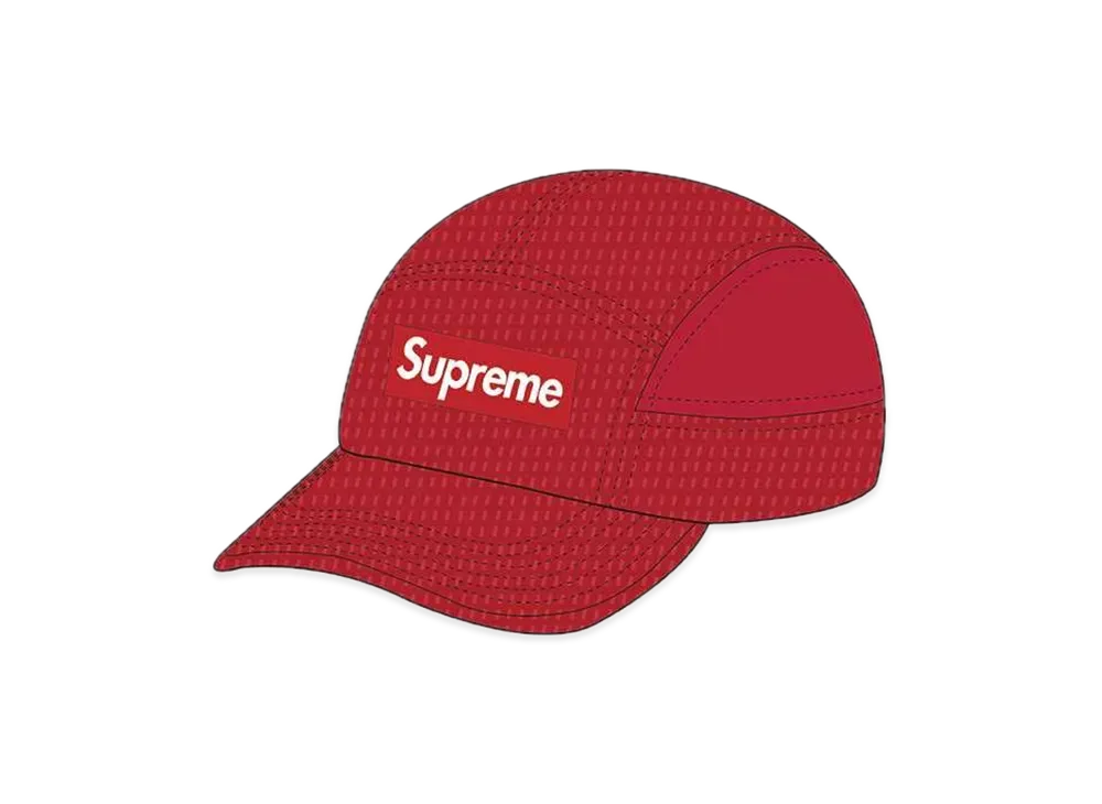 Supreme Mesh Seersucker Camp Cap "Red"