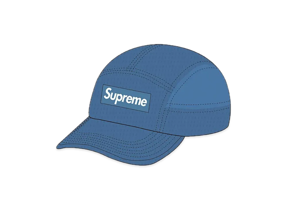 Supreme Mesh Seersucker Camp Cap "Blue"