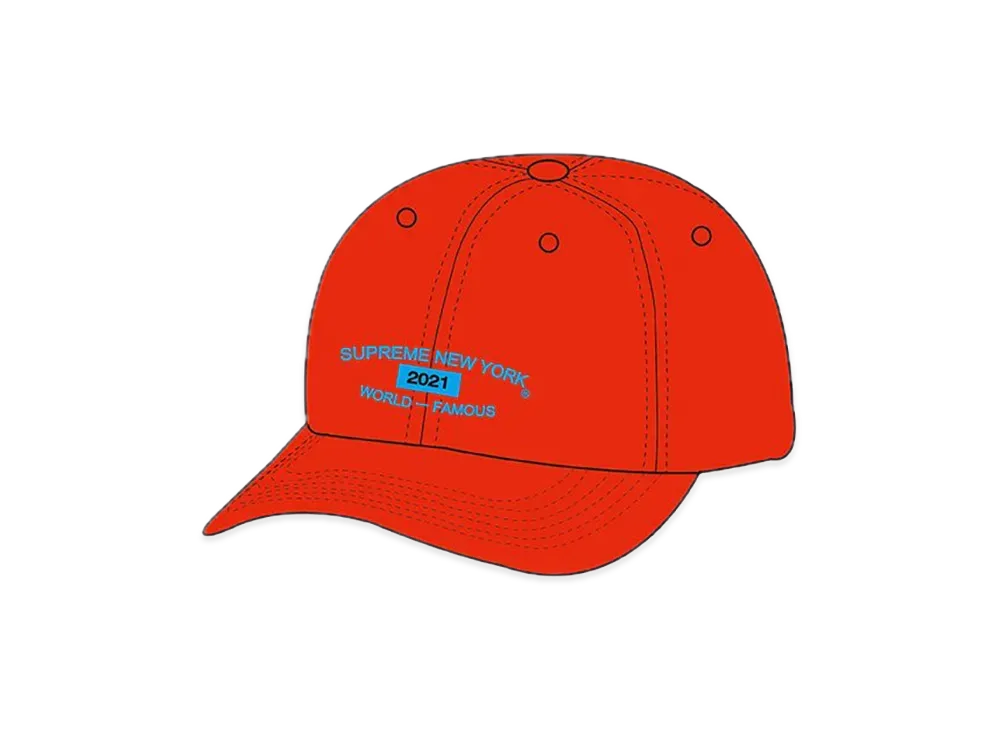 Supreme World Famous 6-Panel "Red"