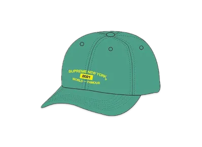 Supreme World Famous 6-Panel "Pale Green"