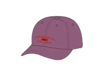 Supreme World Famous 6-Panel "Dusty Purple"