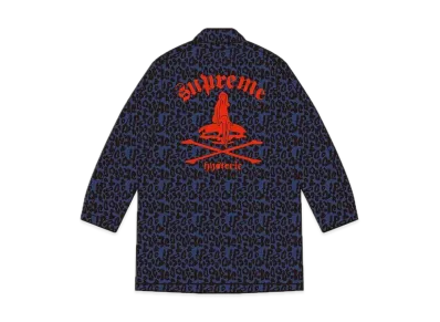 Supreme x HYSTERIC GLAMOUR Leopard Trench "Leopard Navy"