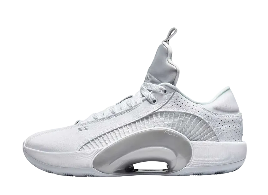 ナイキ エアジョーダン35 ロー "メタリック シルバー" (ホワイトソール)