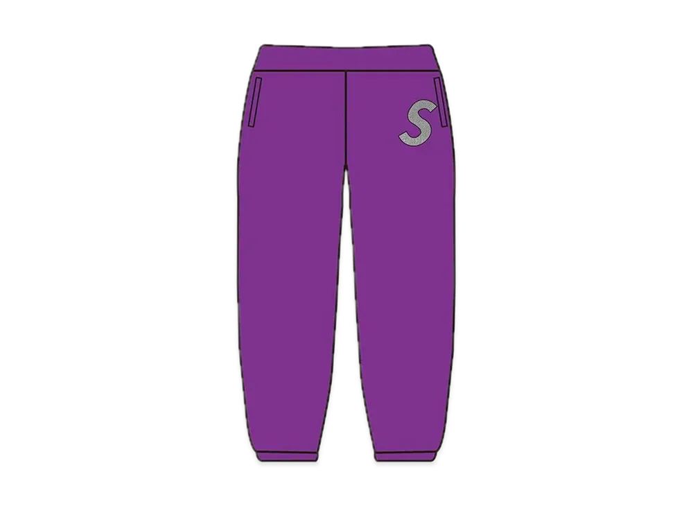 Supreme Swarovski® S Logo Sweatpant "Purple"