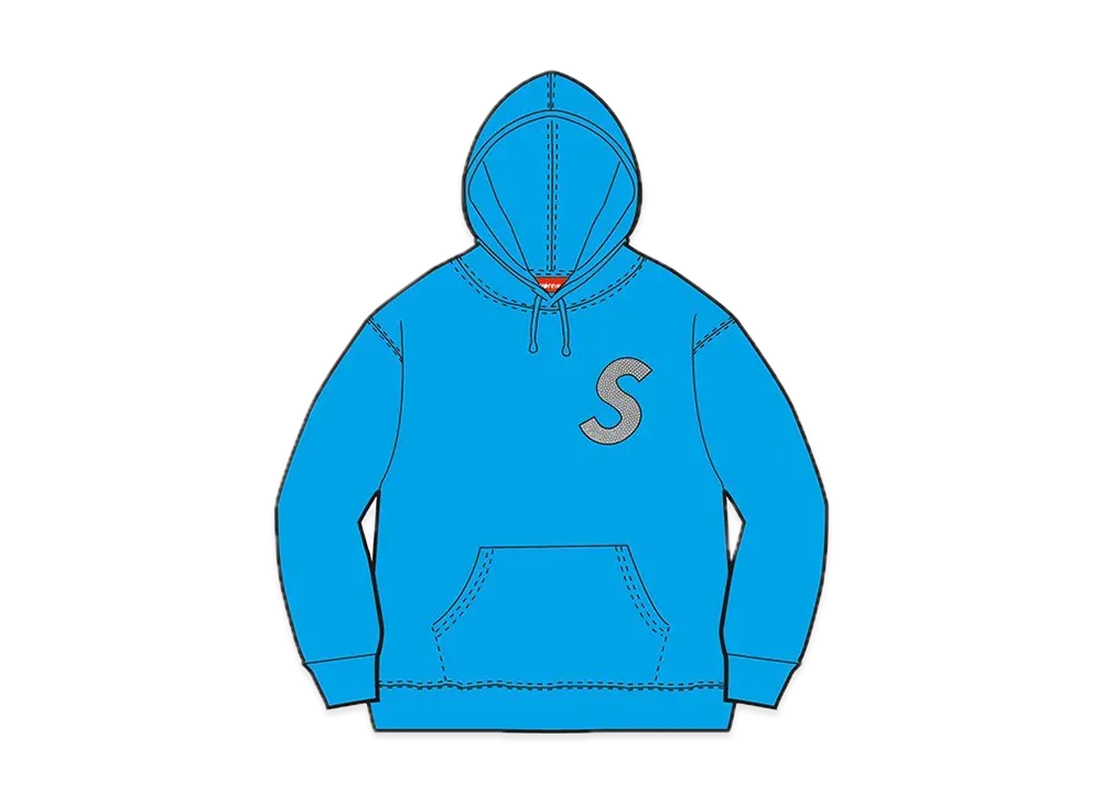 シュプリーム スワロフスキー エス ロゴ フーディー スウェットシャツ "ライト アクア"