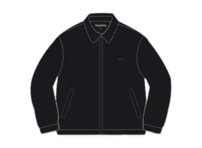 Supreme Suede Harrington Jacket "Black"