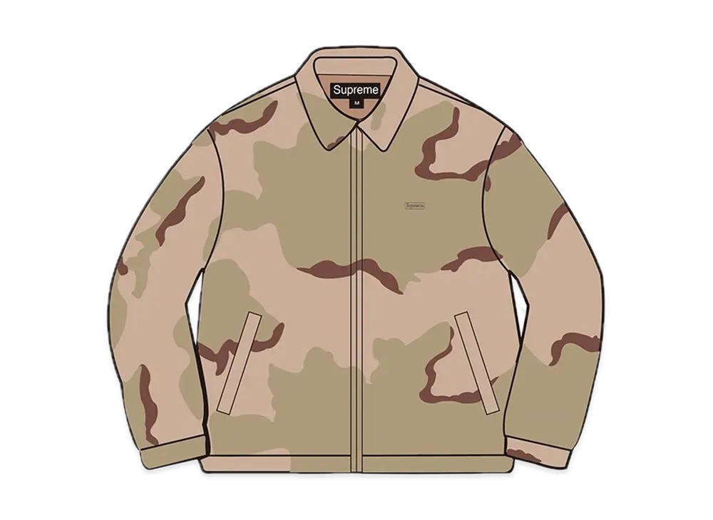 Supreme Suede Harrington Jacket "Camo"