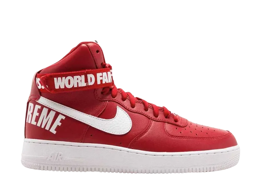 Supreme × Nike Air Force 1 High World Famous Supreme × Nike Air Force 1 High World Famous