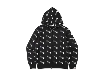 A BATHING APE CDG OSAKA FULL ZIP HOODIE "Black"