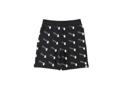 A BATHING APE CDG OSAKA SWEAT SHORTS "Black"