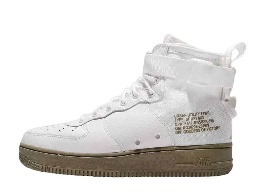 ナイキ SF エアフォース1 ミッド "アイボリー オリーブ"