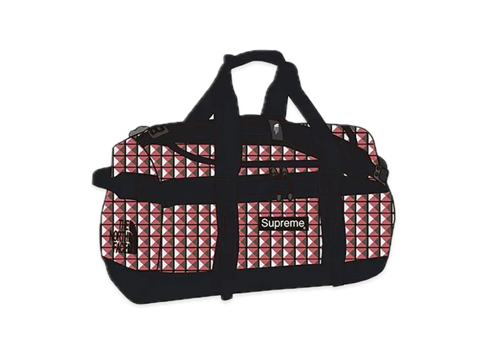 Supreme x The North Face Studded Small Base Camp Duffle Bag. 42L. "Red"
