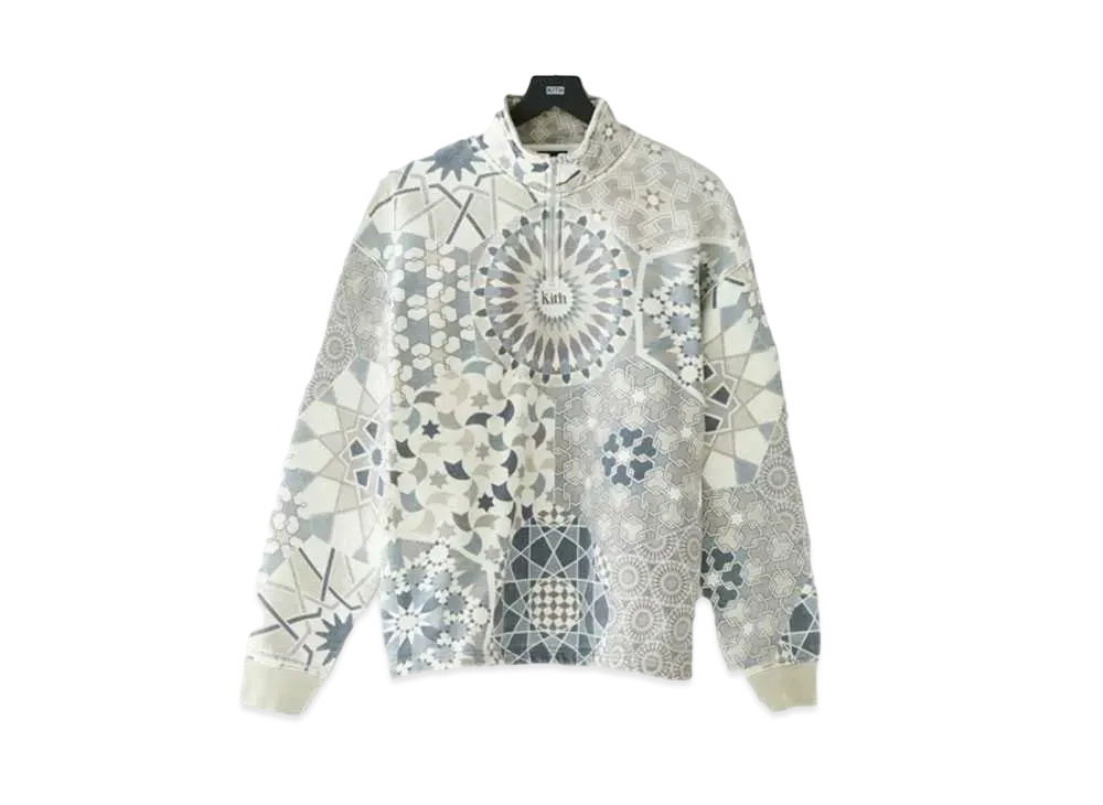 Kith Moroccan Tile Quarter Zip "Canvas"