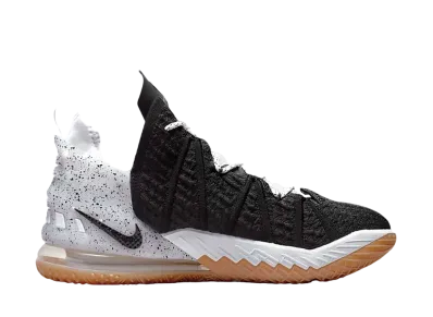 NIKE LEBRON XVIII "BLACK/GUM MID BROWN"