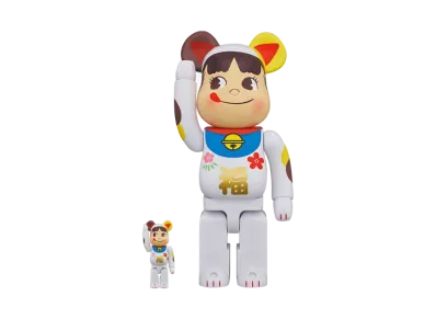 Bearbrick Maneki Neko Peko-chan Fortune 100% & 400%