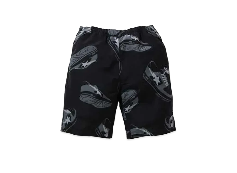 A BATHING APE RANDOM BAPE STA TRACK SHORTS "Black"