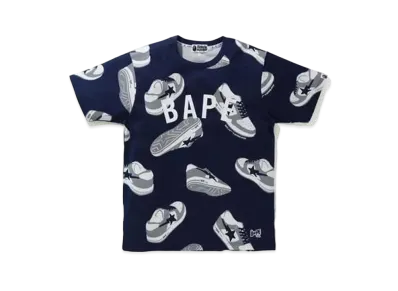 A BATHING APE RANDOM BAPE STA TEE "Navy"