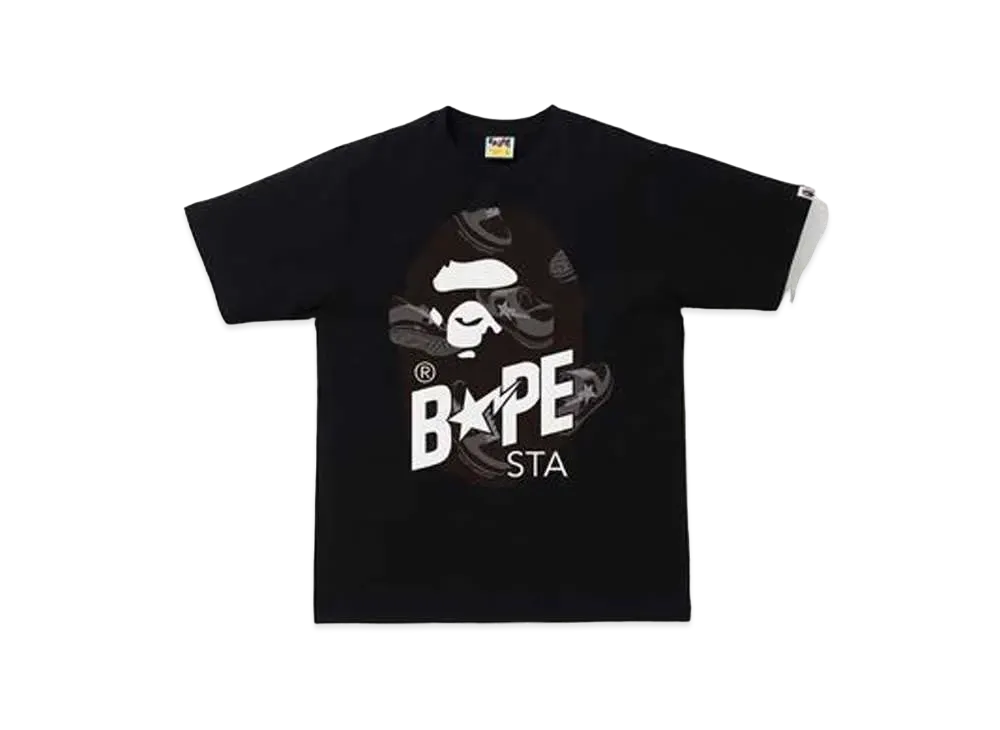 A BATHING APE RANDOM BAPE STA APE HEAD RELAXED TEE "Black"