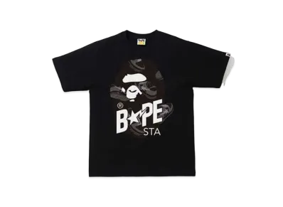 A BATHING APE RANDOM BAPE STA APE HEAD RELAXED TEE "Black"