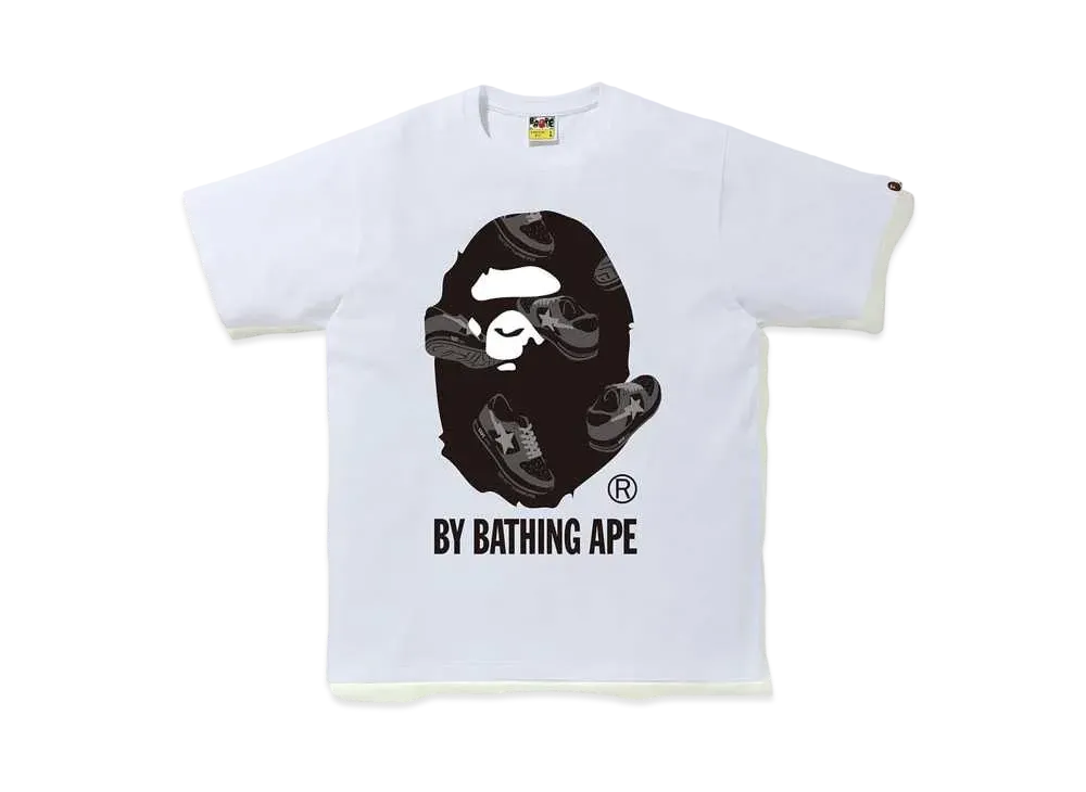 A BATHING APE RANDOM BAPE STA BY BATHING APE TEE "White"