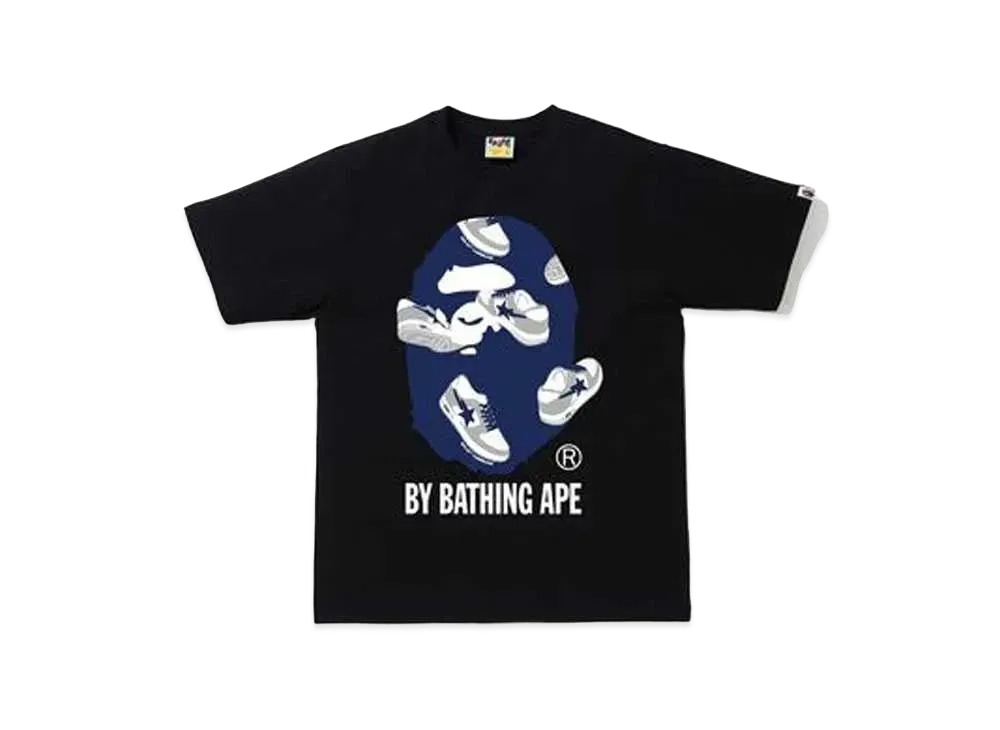 A BATHING APE RANDOM BAPE STA BY BATHING APE TEE "Black/Navy"