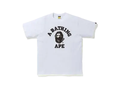 A BATHING APE RANDOM BAPE STA COLLEGE TEE "White"