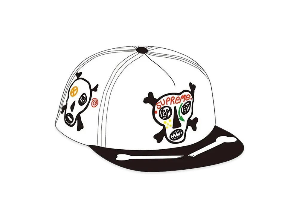 Supreme Clayton Patterson Skulls 5-Panel "White"
