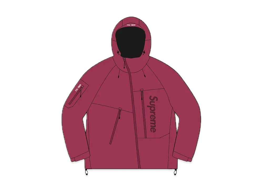 シュプリーム ゴアテックス シェル ジャケット "バーガンディ"
