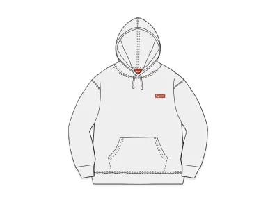 Supreme Small Box Hooded Sweatshirt "White" (21SS)