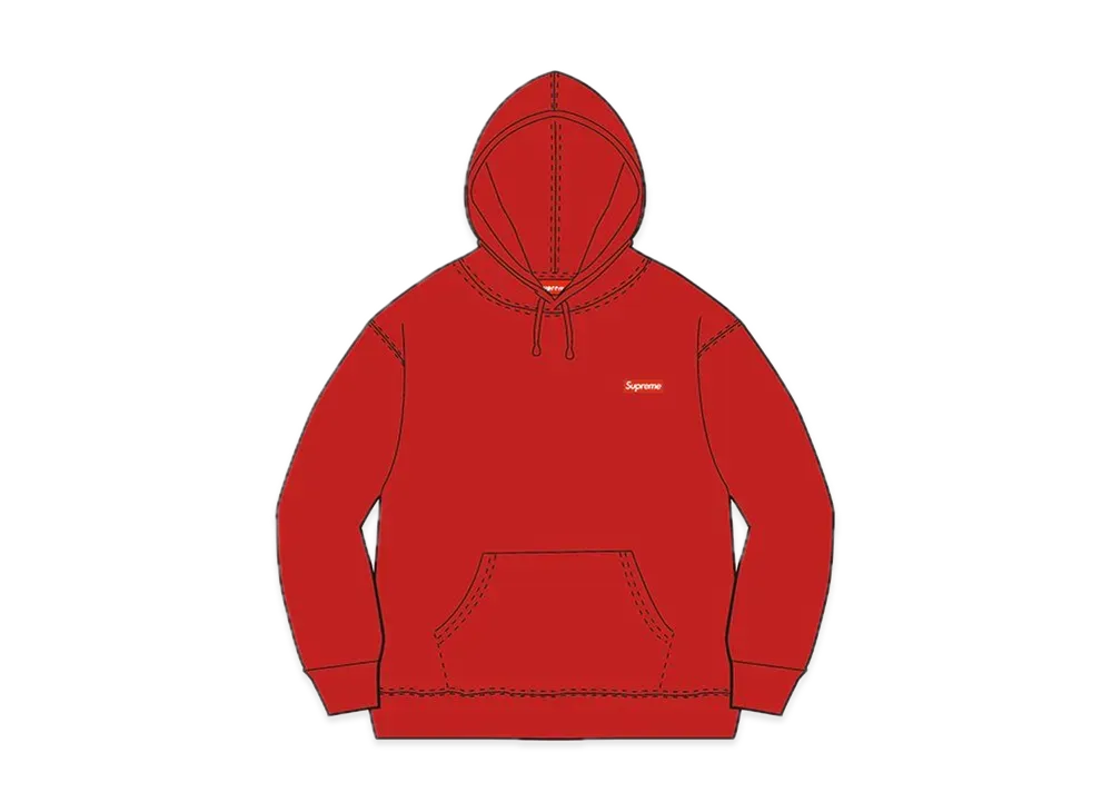 Supreme Small Box Hooded Sweatshirt "Red" (21SS)