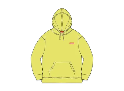 Supreme Small Box Hooded Sweatshirt "Yellow" (21SS)