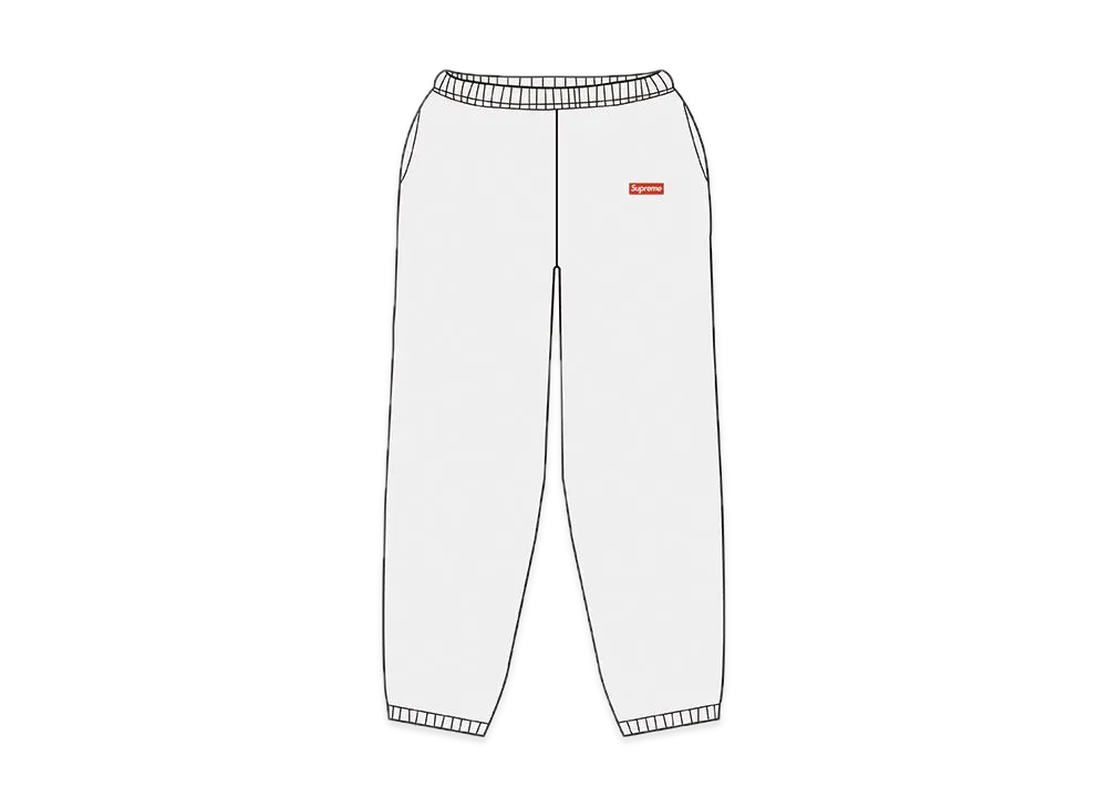Supreme Small Box Sweatpant "White"(21SS)