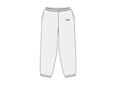 Supreme Small Box Sweatpant "White"(21SS)