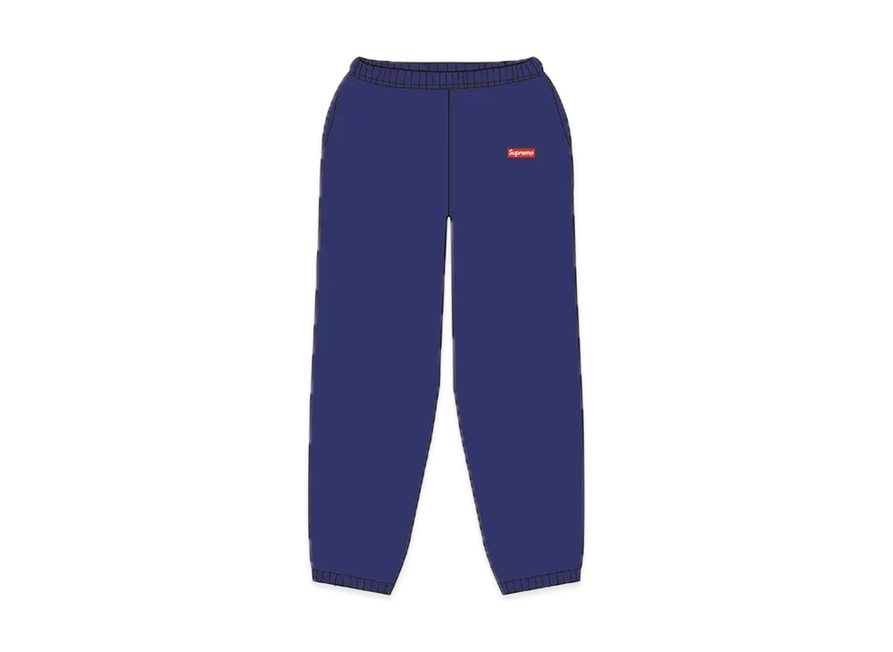 Supreme Small Box Sweatpant "Washed Navy"(21SS)