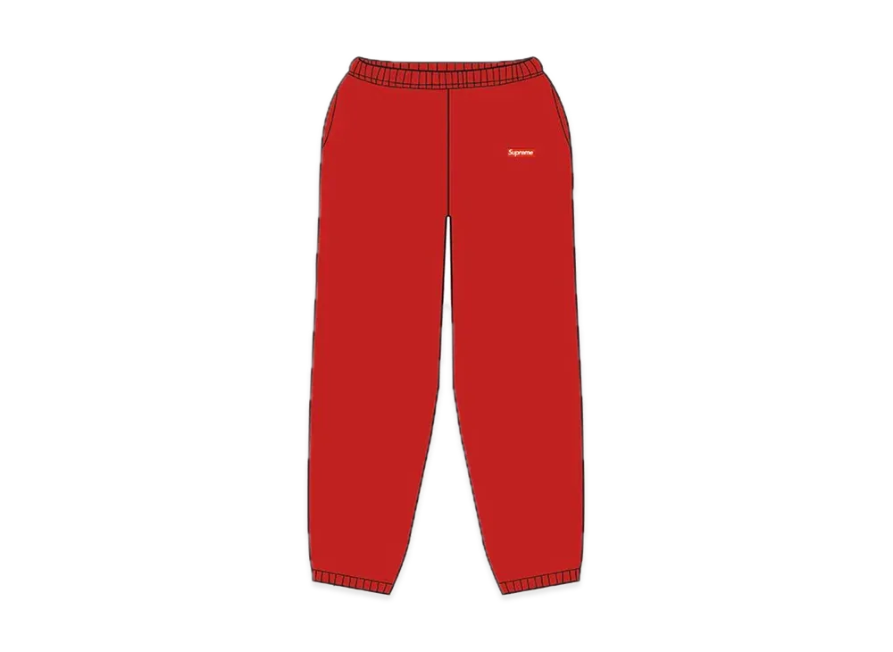 Supreme Small Box Sweatpant "Red"(21SS)