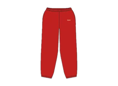 Supreme Small Box Sweatpant "Red"(21SS)