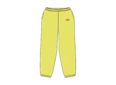 Supreme Small Box Sweatpant "Yellow"(21SS)