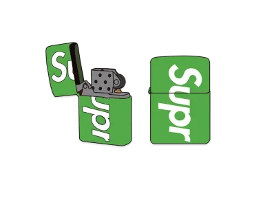 Supreme Evergreen Logo Zippo "Green"
